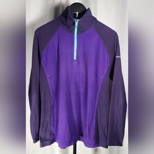 Columbia Violet Pullover with Teal Accent